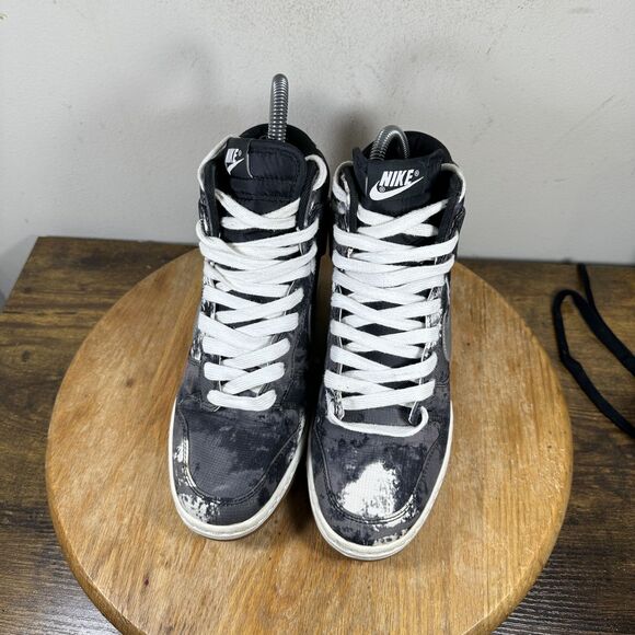 Nike Dunk High Premium Shoes Womens Size 8 Distressed Bleached SB 543258-004 - Picture 2 of 8